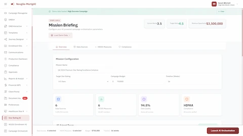 AI-Powered CMS Star Ratings Improvement & HEDIS Measure Optimization System interface